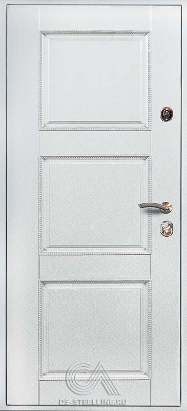 Металлическая дверь Альба для квартиры, вид изнутри
